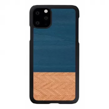Handyhülle man and wood für iPhone 11 Pro Max — denim Schwarz Schutzhülle