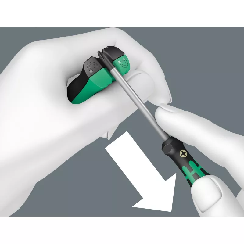 Nicht-elektrischer Magnetisierer/Entmagnetisierer Wera 05033404001 Schwarz Grün