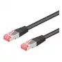 Goobay 731812 Netzwerkkabel Schwarz 10 m Cat6a S/FTP (S-STP)