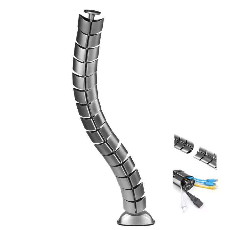 Kabelgitter-Organizer für den Schreibtisch MC-768 S silber