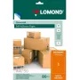 Lomond selbstklebende Papier-Universaletiketten, 1/210x297, A4, 50 Blatt, Orange neon
