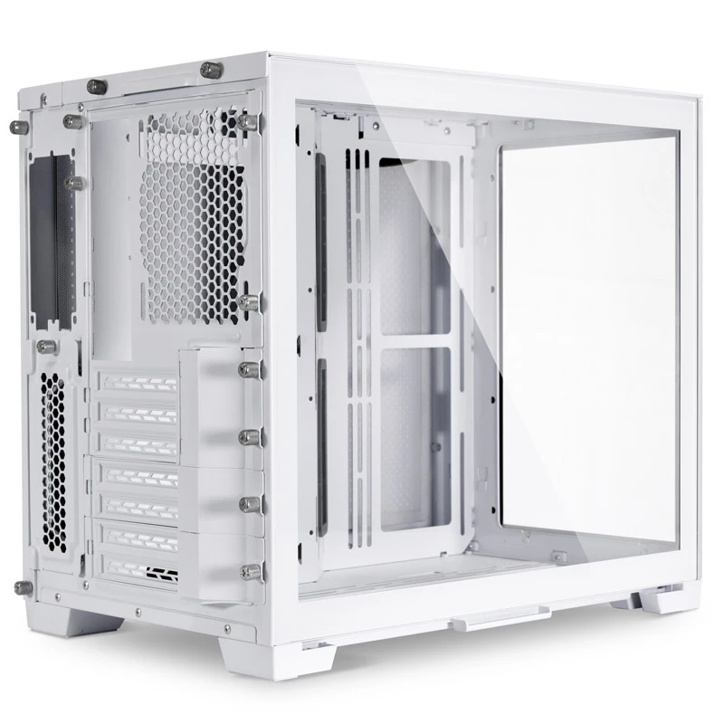 PC-Gehäuse Lian Li O11D Mini-S Mini Tower Weiß (kompatibel mit SFX/SFX-L-Netzteil)