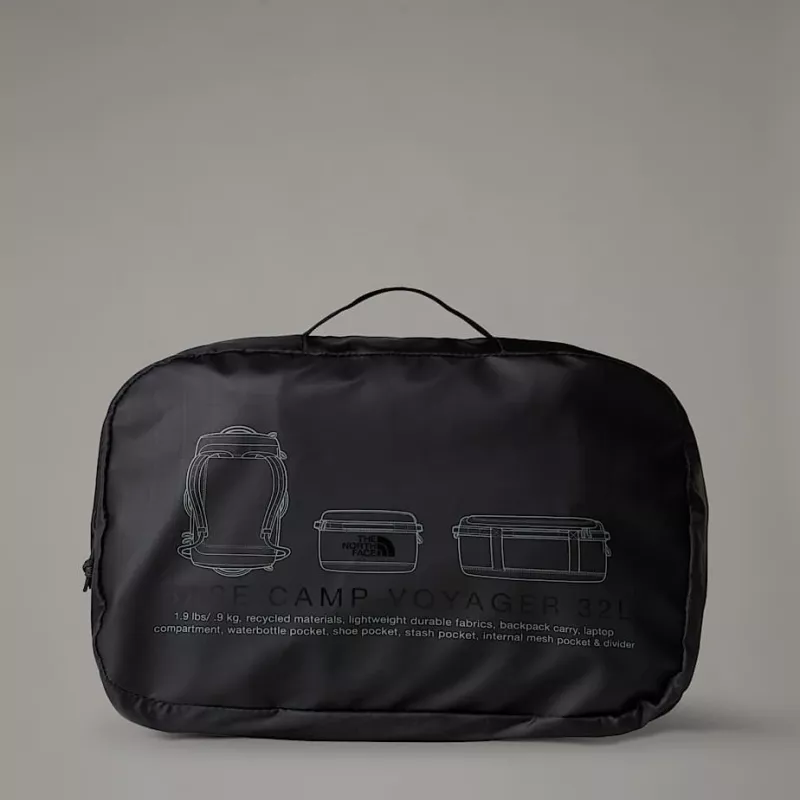 Reisetasche The North Face Base Camp Voyager Duffel 32L - TNF Black/asphalt Grau