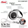 Flexi neu COMFORT 8 m Schwarz, graue Hunde-Rollleine
