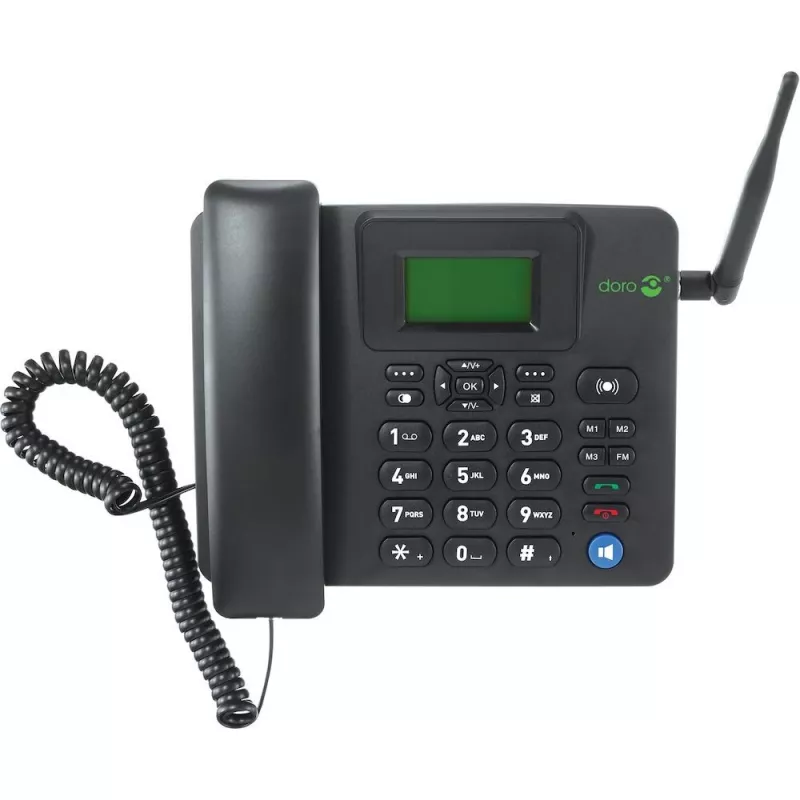 IP-Telefon Doro 4100H Schwarz Kabelgebundenes Mobilteil LCD 128x64 500 Einträge