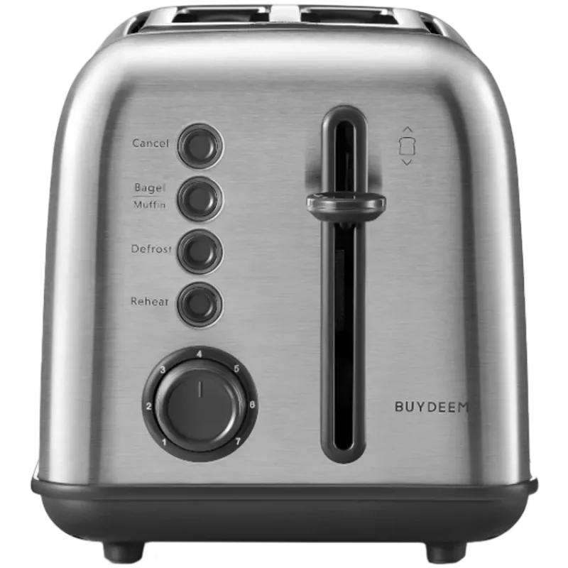 BUYDEEM 2-Scheiben-Toaster, Modell DT620E, Farbe Edelstahl, EU