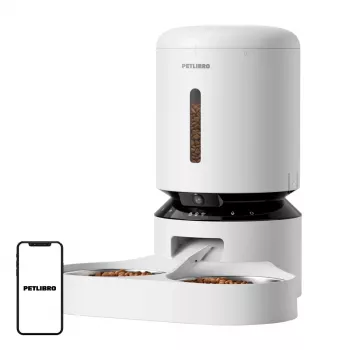 Petlibro Granary Futterspender mit Kamera und Doppelnapf, 5L (weiß)