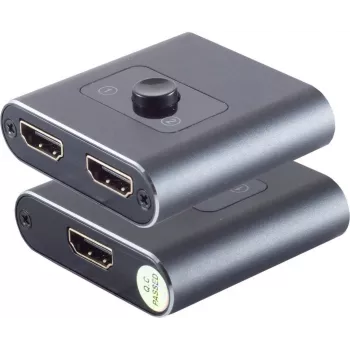 HDMI-Switch ShiverPeaks SP05-02010 2x1 bidirektional Metallgehäuse 4K2K