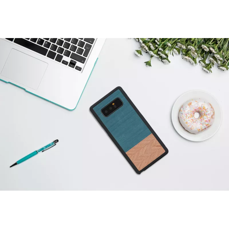 Smartphone-Hülle man and wood für Galaxy Note 8 – Denim Schwarz