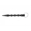 Taktischer Stift GUARD YC-008-BL — kompakter Duraluminium-Stift mit Glasbrecher, 150 mm, 50 g, schwarz