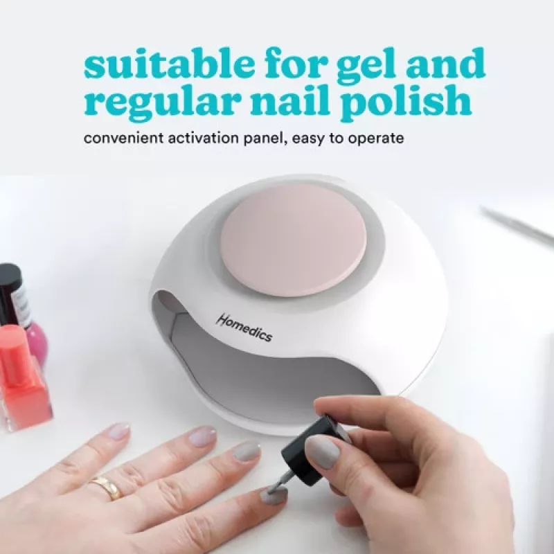 Nageltrockner HoMedics ND-H100WH kompaktes Schnelltrocknungsgerät für Salons und den Heimgebrauch