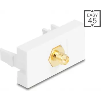DELOCK Adapter RP-SMA-Stecker auf RP-SMA-Buchse weiß, Modell 90903