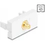 DELOCK Adapter RP-SMA-Stecker auf RP-SMA-Buchse weiß, Modell 90903