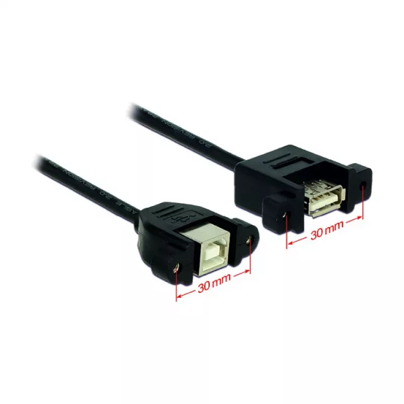 USB-Kabel DeLOCK USB 2.0 B/A 0,25 m