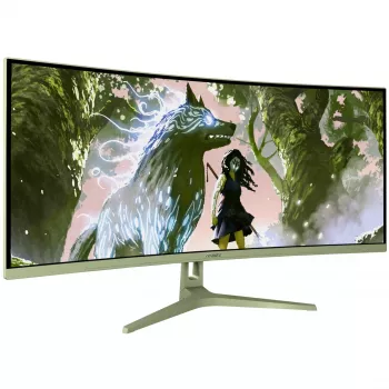 Gebogener Computermonitor Arozzi Nova 34 Zoll (86,4 cm) 3440×1440 AZ-NO-34T2K165-FST Grün