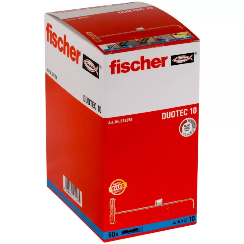 Fischer 537258 Schraubdübel / Wanddübel 50 Stk. Schrauben- & Dübelset 50 mm