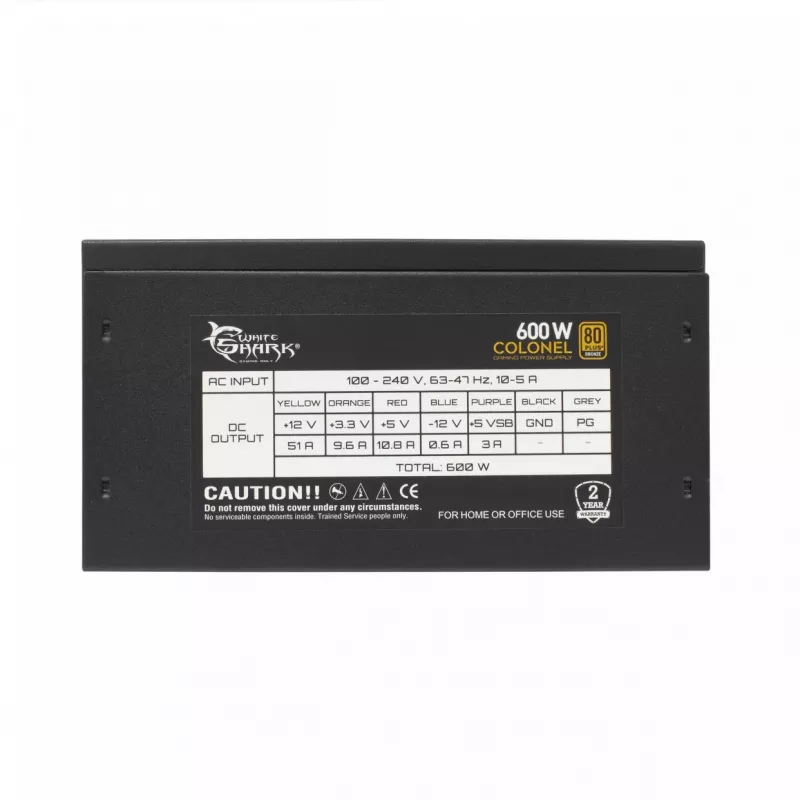 Netzteil White Shark Colonel 600 W