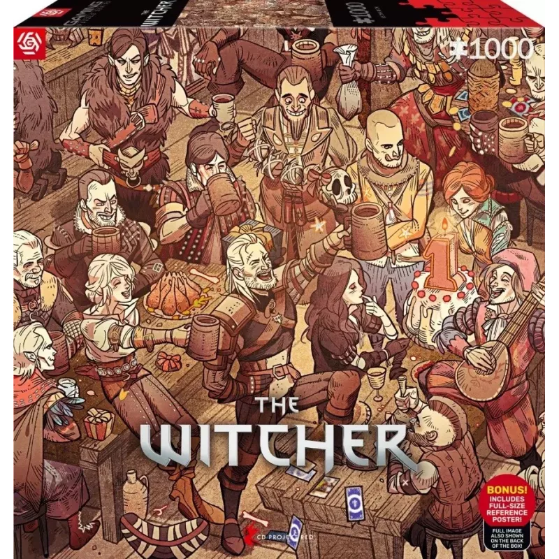 Good Loot Gaming Puzzle: The Witcher (Wiedźmin) Geburtstag, 1000 Teile