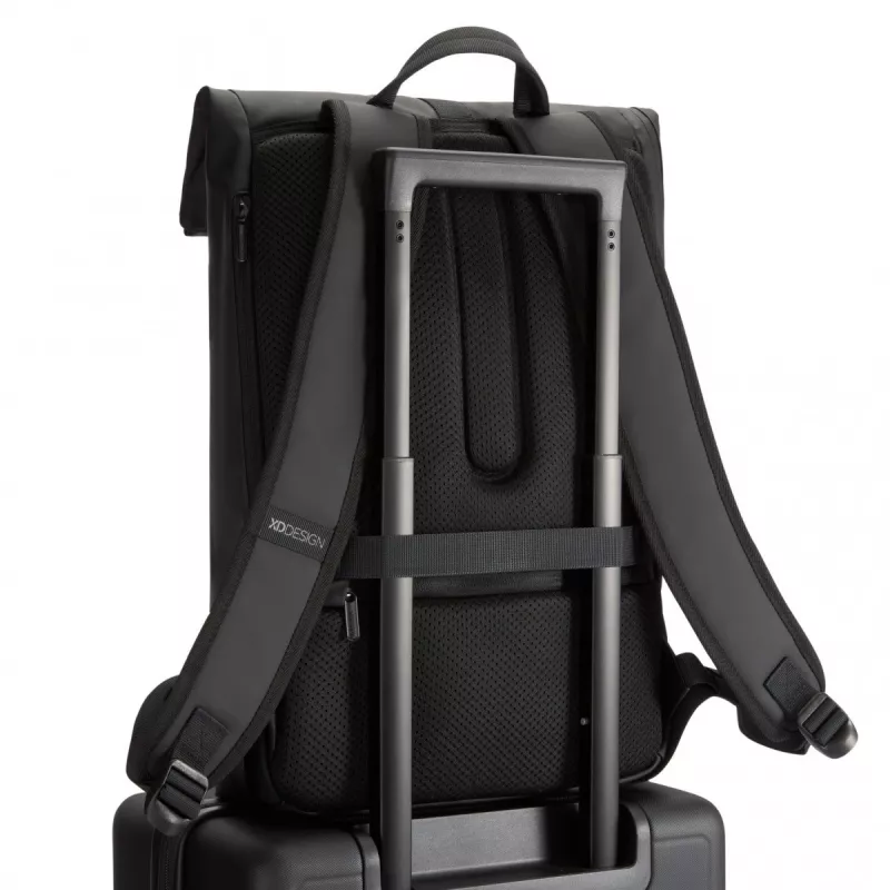 Rucksack XDDESIGN URBAN FLAP-TOP P706.2601 — wasserabweisend, leicht, schwarz