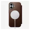 Folio-Handyhülle Nomad NM014209858 für Apple iPhone 17, 16 cm (6,3 Zoll), braun, 4 Kartenfächer