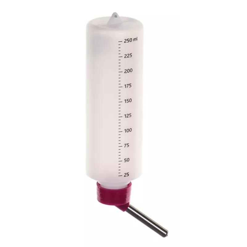 Trixie Trinkflasche aus Kunststoff 0,25 L – Trinkflasche für Meerschweinchen, Kunststoff, 201–499 g
