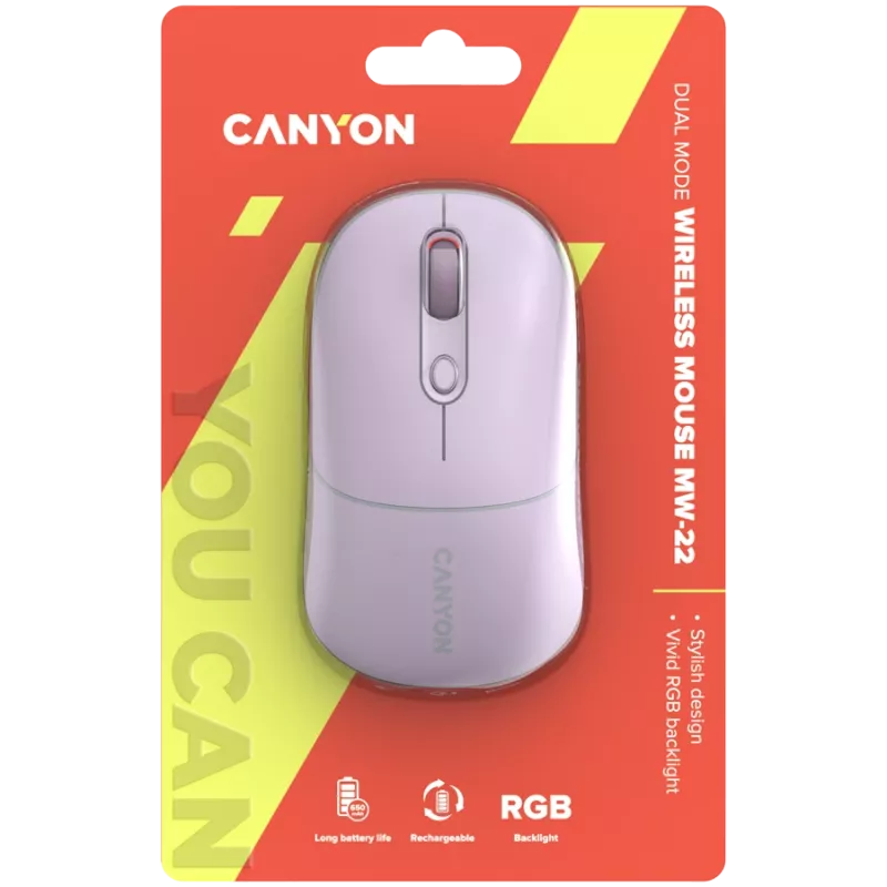 CANYON Maus MW-22 2in1 BT/ Wireless Pearl Rose