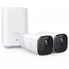 Eufy Security, eufyCam 2 Pro Kabelloses Überwachungskamerasystem für Zuhause, 365 Tage Akkulaufzeit, HomeKit-Kompatibilität, 2K-Auflösung, IP67 wetterfest, Nachtsicht, 2-Kamera-Set, keine monatlichen Gebühren
