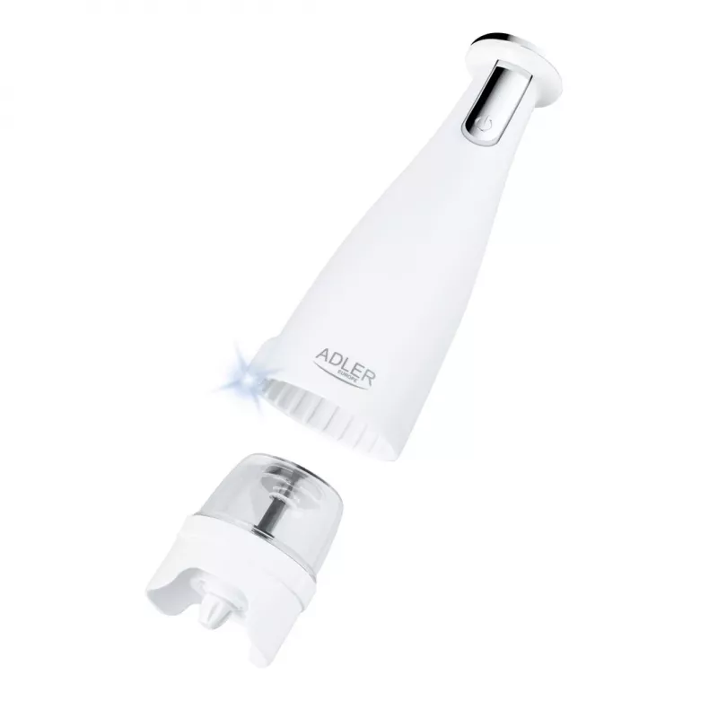 Salz- und Pfeffermühlen-Set Adler AD 4449W Stahl Weiß, Keramikmahlwerk, 150 ml, USB-C wiederaufladbar
