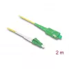DeLOCK InfiniBand/Glasfaserkabel 2 m LC SC Gelb 83861