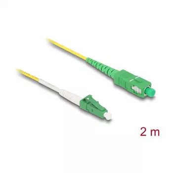 DeLOCK InfiniBand/Glasfaserkabel 2 m LC SC Gelb 83861
