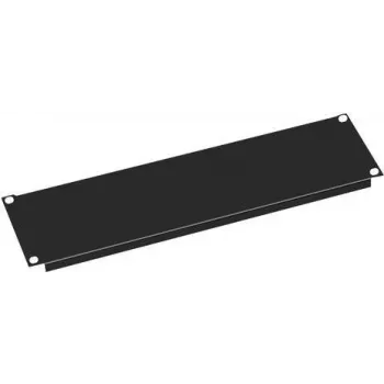 VALUE Blindabdeckung - schwarz RAL 9005 - 3U - 48,3 cm (19 Zoll)