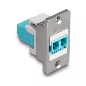 DeLOCK Keystone-Modul 90888 Flach Aqua Silber Weiß LC