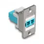 DeLOCK Keystone-Modul 90888 Flach Aqua Silber Weiß LC