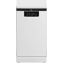 BEKO Freistehender Geschirrspüler BDFS26120WQ, Energieeffizienzklasse E, Breite 45 cm, 6 Programme, Inverter-Motor, dritte Schublade, Weiß