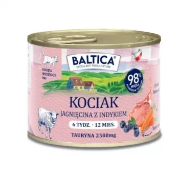 BALTICA Regional Aromen Kitten Lamm mit Truthahn - Nassfutter für Katzen - 185g