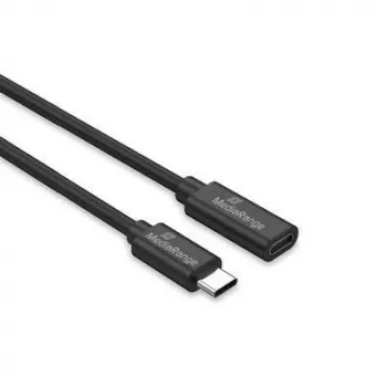 USB-C-auf-USB-C-Kabel MediaRange MRCS245 USB 3.2 Gen 1 (3.1 Gen 1) 2 m 5 Gbit/s 60 W Schwarz