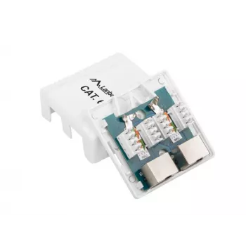 Lanberg OS6-0002-W Kabel Interface/Gender Adapter 2 X RJ-45 Weiß (OS6-0002-W)