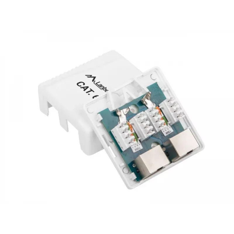 Lanberg OS6-0002-W Kabel Interface/Gender Adapter 2 X RJ-45 Weiß (OS6-0002-W)