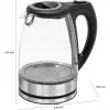 Wasserkocher CLATRONIC WKS 3744 G — 1,7 L, 2200 W, Edelstahl/Kunststoff, Wasserstandsanzeige