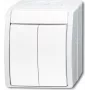BUSCH-JAEGER Series Switch 2601/5W-54 ocean Alpinweiß IP44 Wippschalter 2601/5W-54 (1085-0-1621)