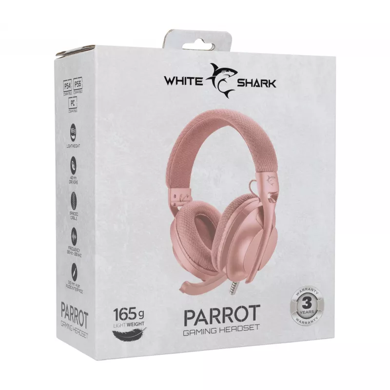 Kopfhörer White Shark GH-2440 Parrot Pink