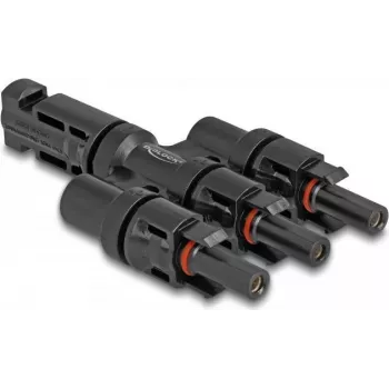 Solar Panel Connector DeLOCK DL4 1 Stecker auf 3 Buchse Schwarz