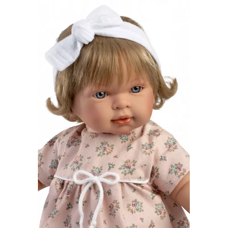 Puppe Llorens Carla 42 cm — Weinende Puppe mit realistischen Merkmalen und weichem Körper