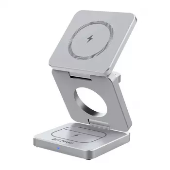Kabelloses Ladegerät BlitzWolf BW-IW30 3-in-1-Schnellladestation für iPhone und Samsung, kabelloses Laden von 3 Geräten