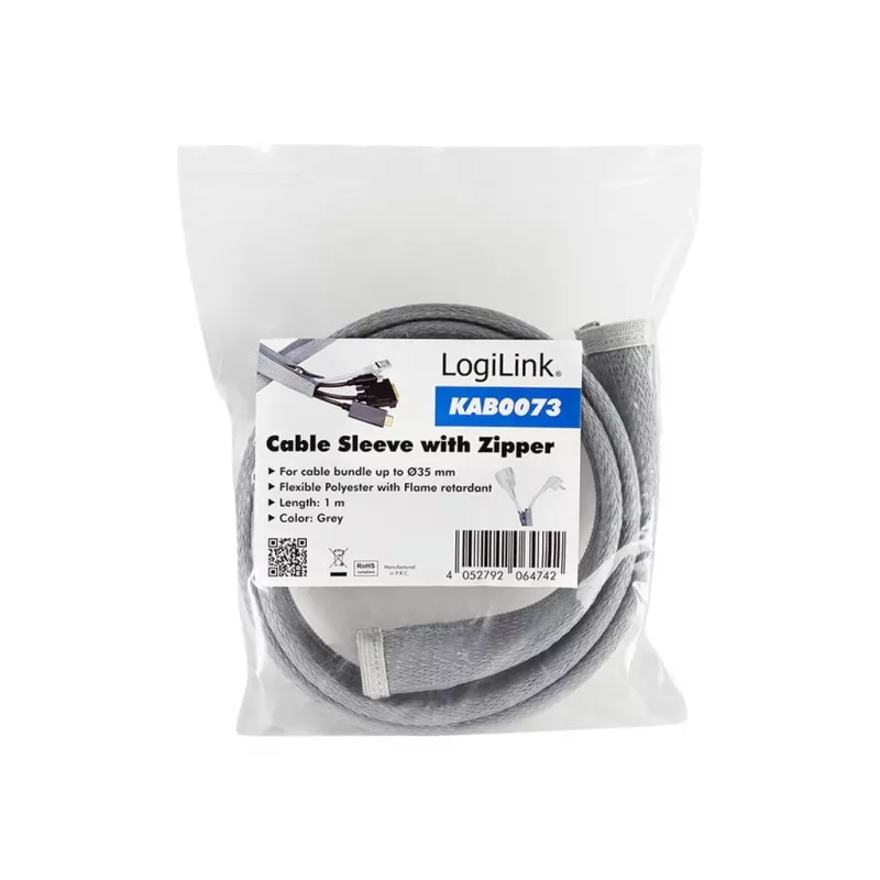 Kabelschlauch LogiLink KAB0073 Grau