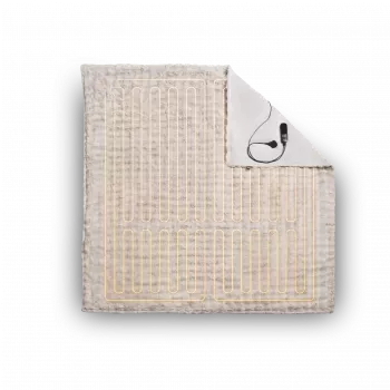 Duux Yentl Heizdecke, 200 x 200 cm | DXOB12 | Anzahl Heizstufen 9 | Personenzahl 1 | Waschbar | Fernbedienung | Premium-Kunstfell | 200 W | Bubble Grau