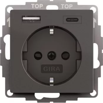 gira SCHUKO USB-Netzteil 2f System 55 Modell 245928