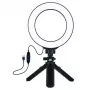 LED-Ringleuchte 16 cm mit Stativ 12-14,5 cm, USB