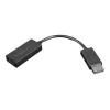 Lenovo 4X90R61023 Videokabel-Adapter 0,225 m DisplayPort HDMI Typ A (Standard) Schwarz