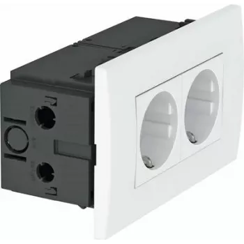 OBO Bettermann Steckdoseneinheit 2-fach 84x140x59mm rt SDE (6119409)